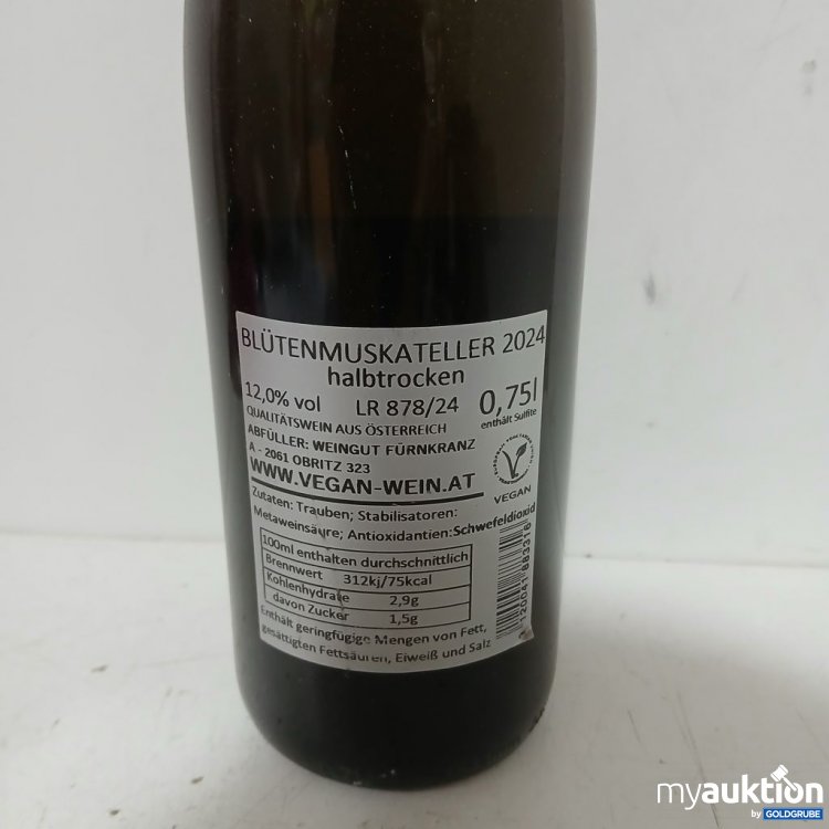Artikel Nr. 930420: FÜRNKRANZ Blütenmuskateller halbtrocken 0.75 l