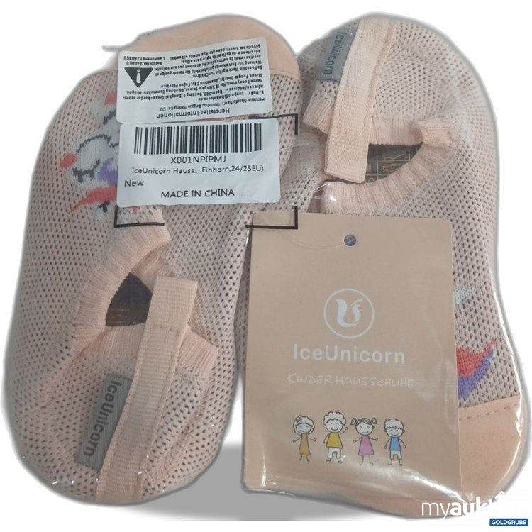 Artikel Nr. 939420: IceUnicorn Kinder Hausschuhe Einhorn 24/25 EU