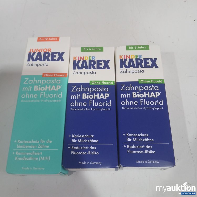 Artikel Nr. 960420: Junior / Kinder Karex Zahnpasta 1x65ml 2x50ml 