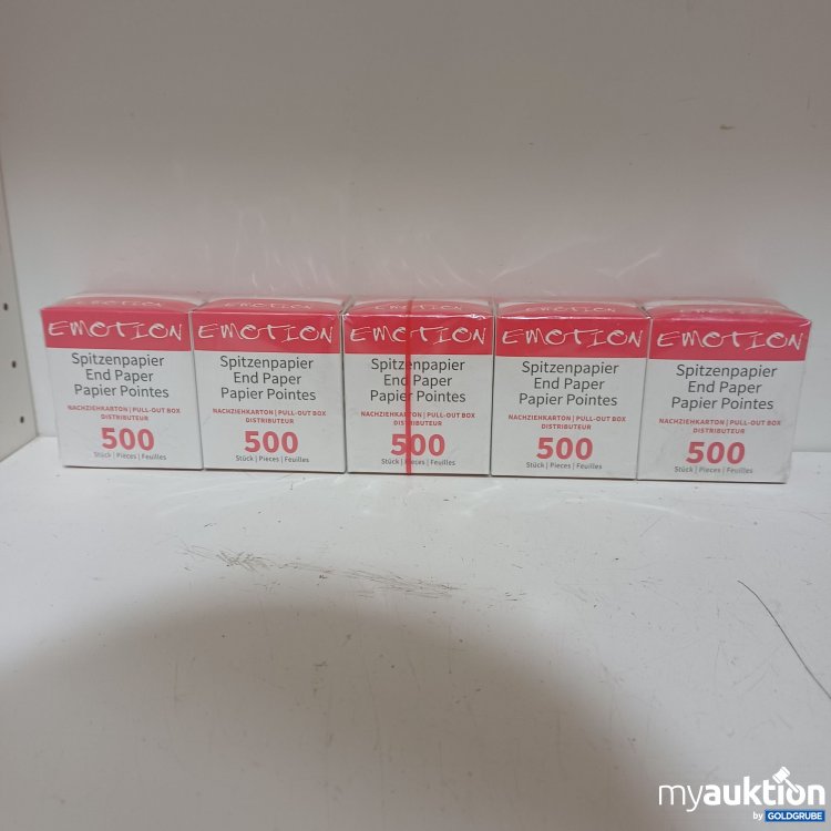 Artikel Nr. 985420 Artikel Nr. 985420: Efalock Emotion Spitzenpapier 53x72mm Nachziehkarton, 5x500Stk