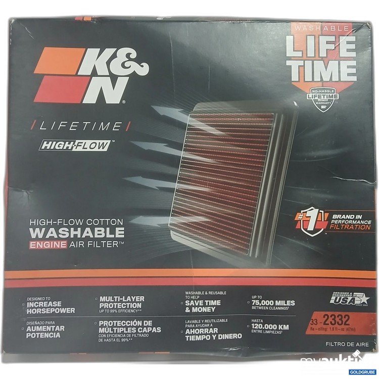 Artikel Nr. 989420 Artikel Nr. 989420: K&N Lifetime High-Flow Cotton Washable Engine Air Filter 33-2332