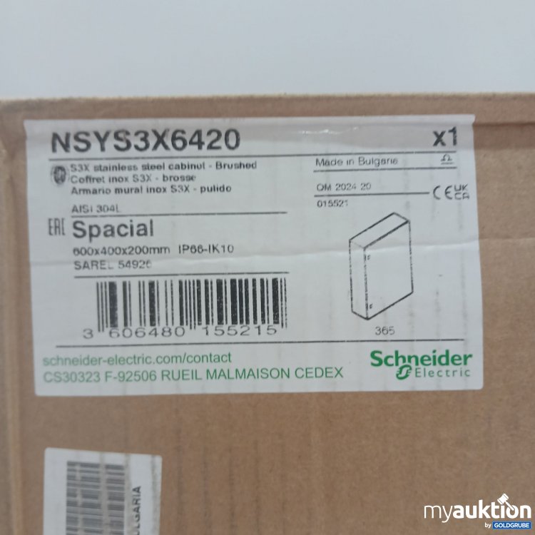 Artikel Nr. 438421 Artikel Nr. 438421: Schneider Electric S3X Stainless Steel Cabinet 60x40x20cm NSZS3X6420