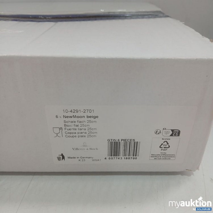 Artikel Nr. 447421 Artikel Nr. 447421: Villeroy & Boch NewMoon beige Schale flach 6x25cm
