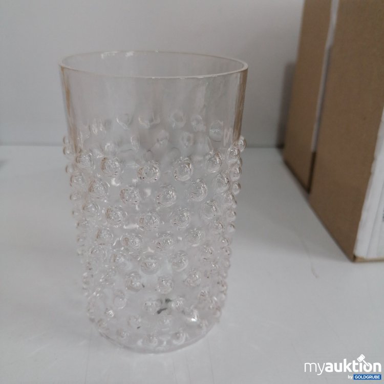 Artikel Nr. 832421 Artikel Nr. 832421: Mundgeblasenes Wasserglas Hobnail 11.5x7 cm 6Stk.
