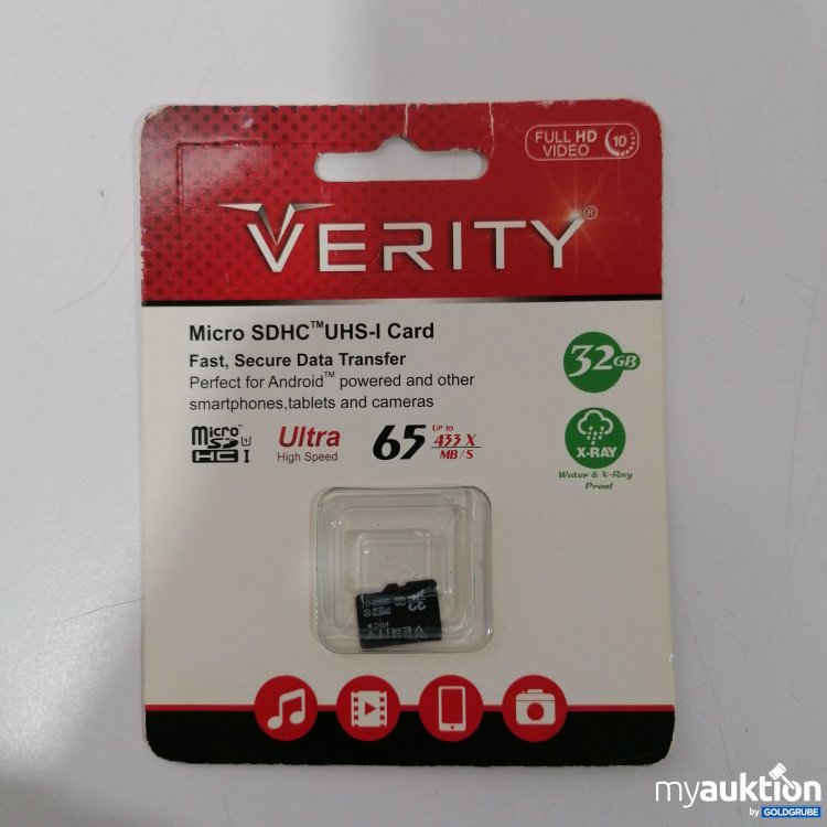 Artikel Nr. 889421: Verity Micrimo SDHC UHS-I Card 32GB