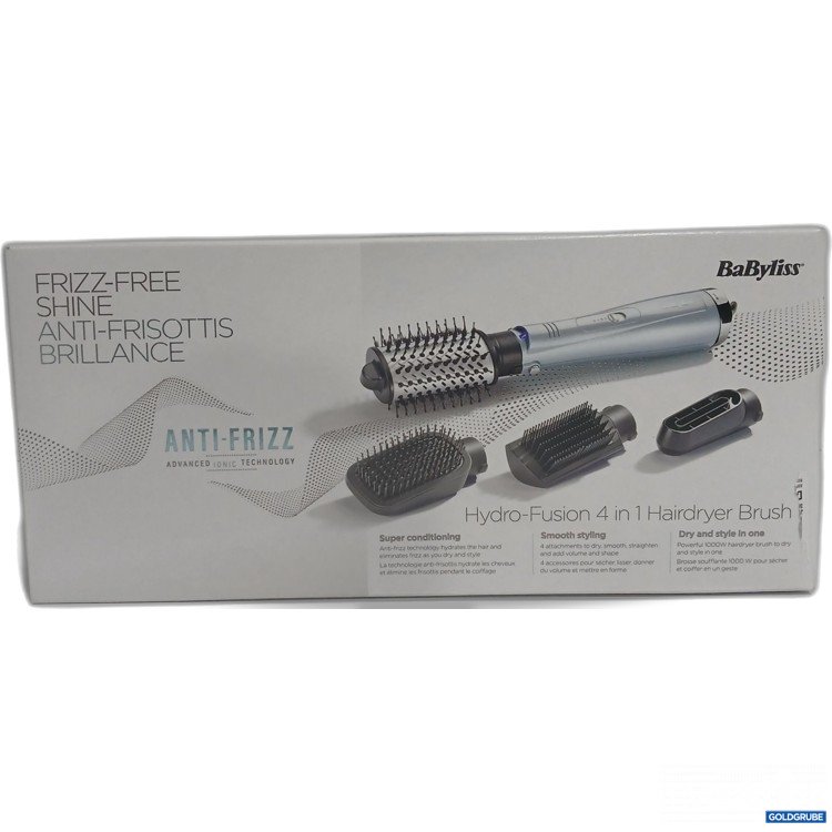 Artikel Nr. 916421 Artikel Nr. 916421: BaByliss Frizz-Free Shine Anti-Frisottis Brillance Hydro-Fusion 4in1 Hairdryer Brush