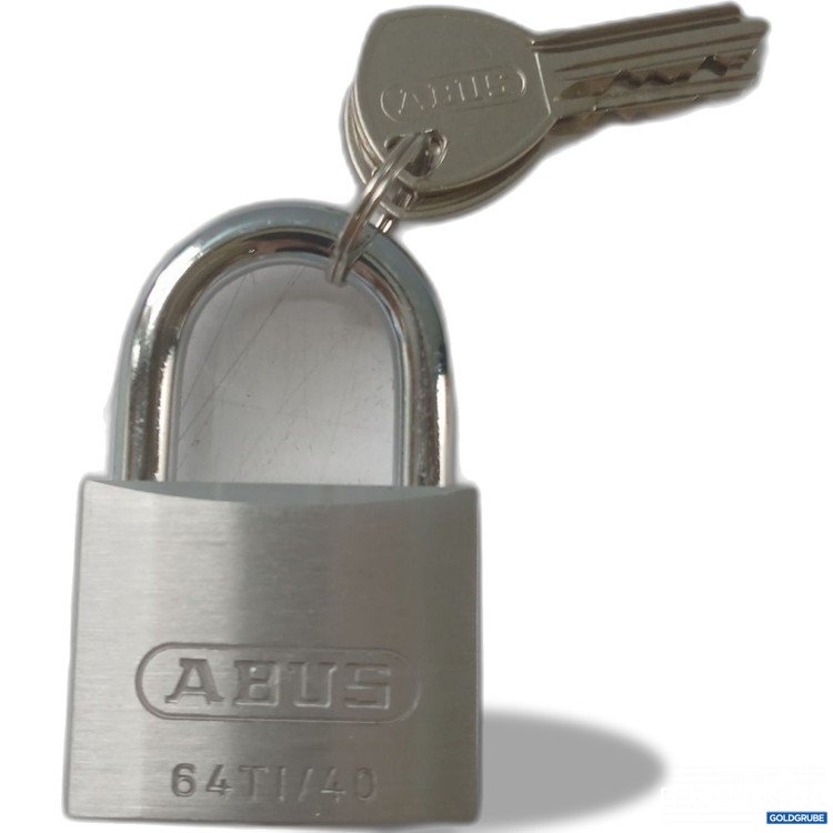Artikel Nr. 933421 Artikel Nr. 933421: Abus Titanium Schloss 64TI/40 mit 2 Schlüssel