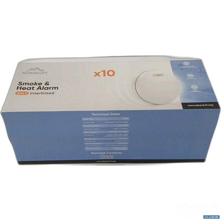 Artikel Nr. 964421: Alpenluft Smoke & Heat Alarm 10er Packung