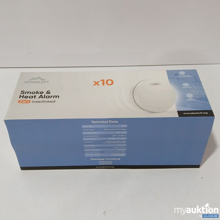 Artikel Nr. 964421: Alpenluft Smoke & Heat Alarm 10er Packung