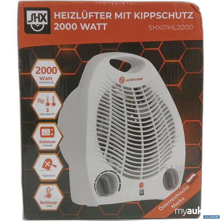 Artikel Nr. 445422: SHX Heizlüfter Mit Kippschutz 2000Watt, Model.No. SHX 01HL2000