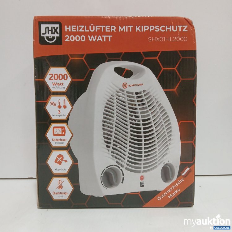 Artikel Nr. 445422: SHX Heizlüfter Mit Kippschutz 2000Watt, Model.No. SHX 01HL2000