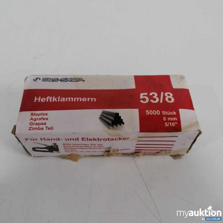 Artikel Nr. 859422: S&S Heftklammern 53/8, 5000 Stk, 8mm