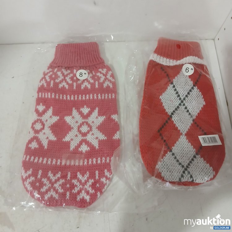 Artikel Nr. 929422: Hundepullover Rosa ca 20cm + Rot ca 15cm