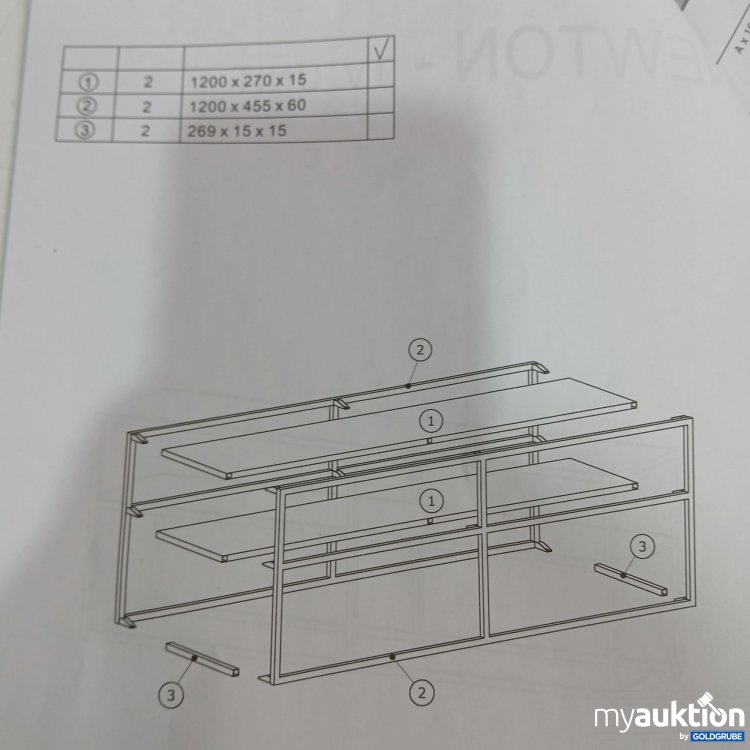Artikel Nr. 950422 Artikel Nr. 950422: Newton TV Unit