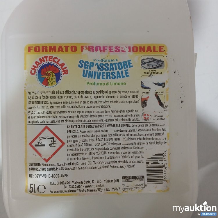Artikel Nr. 998422: CHANTECLAIR Universal Fettreiniger mit Zitronenduft 5L 