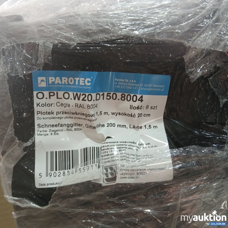Artikel Nr. 438423: Parotec Schneefanggitter 200mm 1,5m O.POL.W20.D150.8004