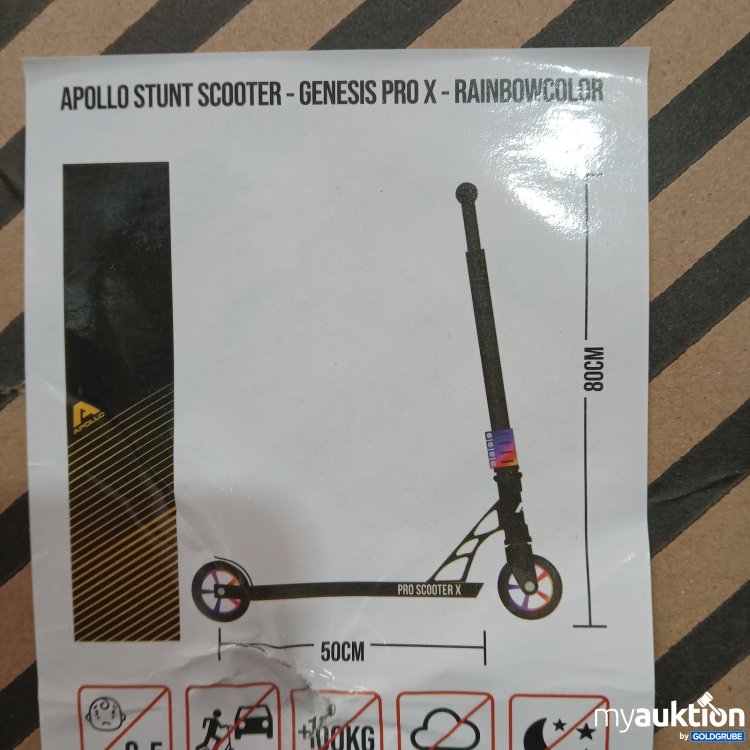 Artikel Nr. 468423 Artikel Nr. 468423: Apollo Pro Scooter X Stunt Rainbowcolor 80x50cm