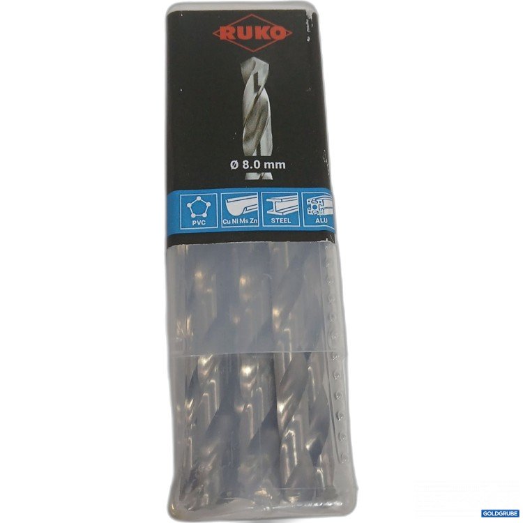 Artikel Nr. 524423: Ruko ø8.0mm Bohrer 10Stk 