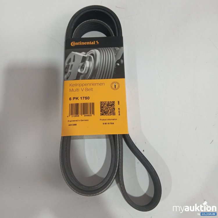 Artikel Nr. 856423 Artikel Nr. 856423: Continental Keilrippenriemen Multi V-Belt 6PK1750