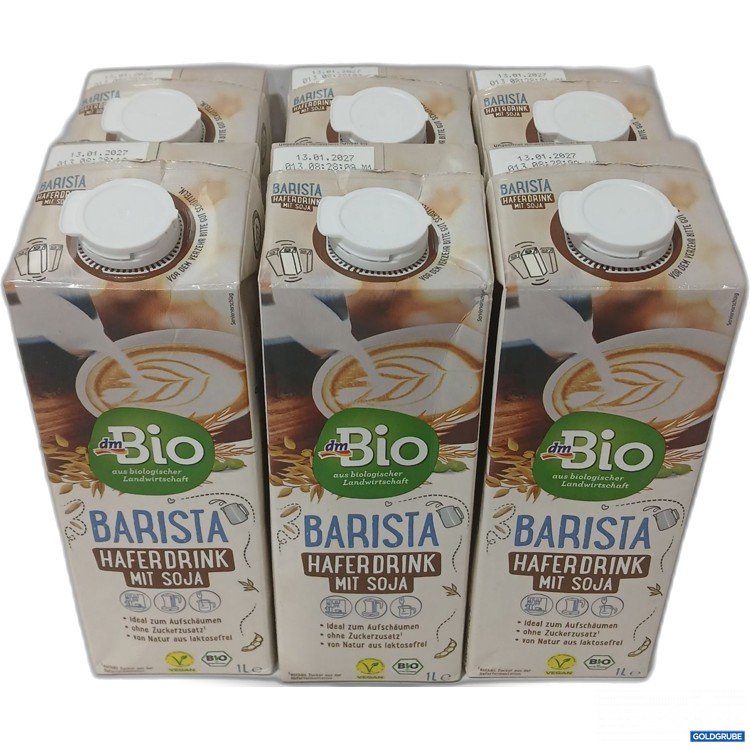 Artikel Nr. 970423 Artikel Nr. 970423: DM Bio Barista Haferdrink mit Soja 6×1L