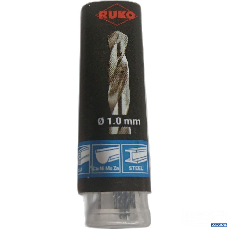Artikel Nr. 524424: Ruko Bohrer ø1.0mm 10Stk HSS DIN338 Typ N 