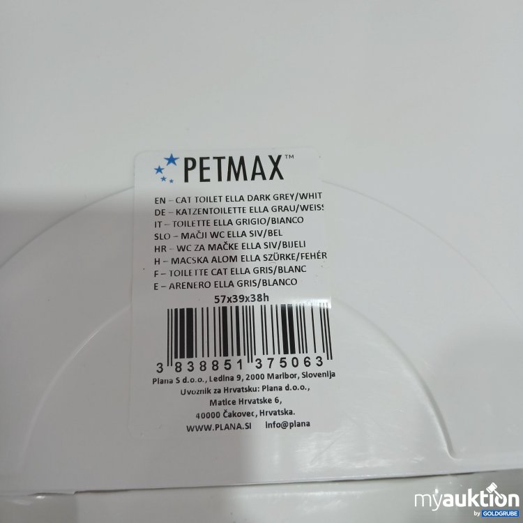 Artikel Nr. 816424 Artikel Nr. 816424: Petmax Katzentoilette Ella grau/weiß 57x39x38h