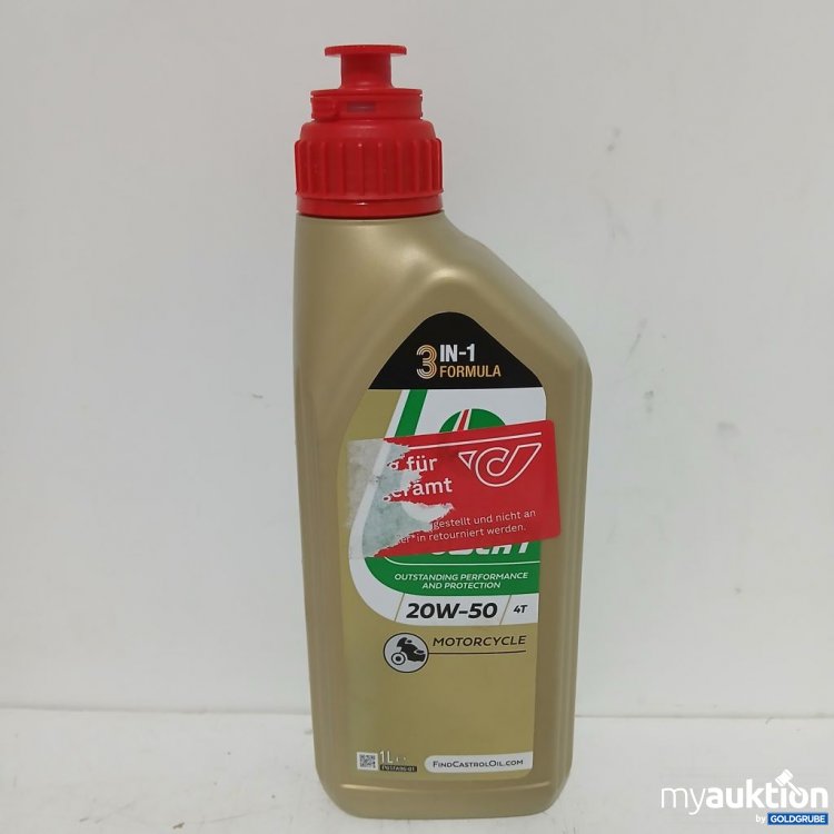 Artikel Nr. 930424: Castrol 3 in 1 Formula 20W-50 Motorcycle Öl