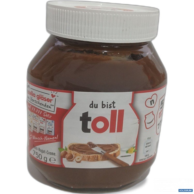 Artikel Nr. 977424 Artikel Nr. 977424: Nutella 750g mit Text du bist toll