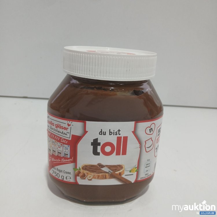 Artikel Nr. 977424 Artikel Nr. 977424: Nutella 750g mit Text du bist toll