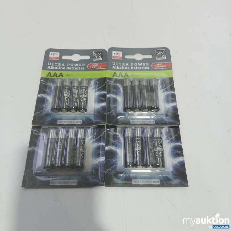 Artikel Nr. 522425 Artikel Nr. 522425: Simpex Ultra Power Alkaline Battery AAA 4er Pack x4 Stück