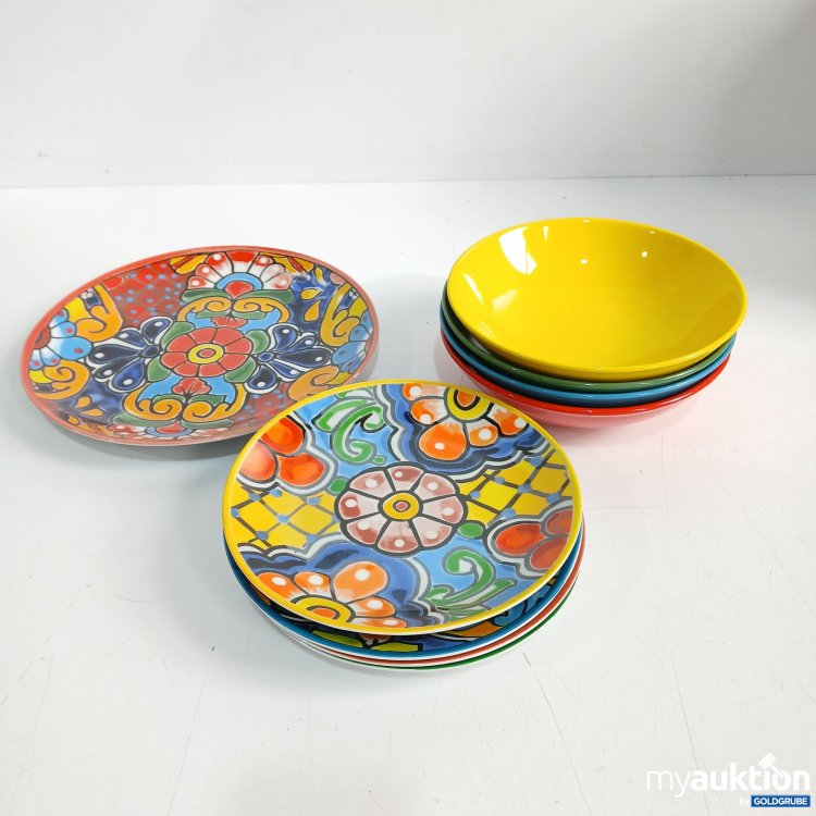 Artikel Nr. 865425: Excelsa Teller 4 Stück 20cm Durchmesser 4 Stück Schüsseln 20cm Durchmesser 1 Stück Teller 27cm