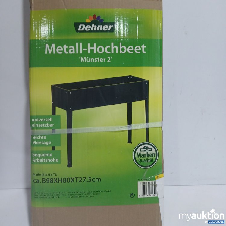 Artikel Nr. 876425 Artikel Nr. 876425: Dehner Metall-Hochbeet "Münster 2" ca.B98xH80xT27,5cm