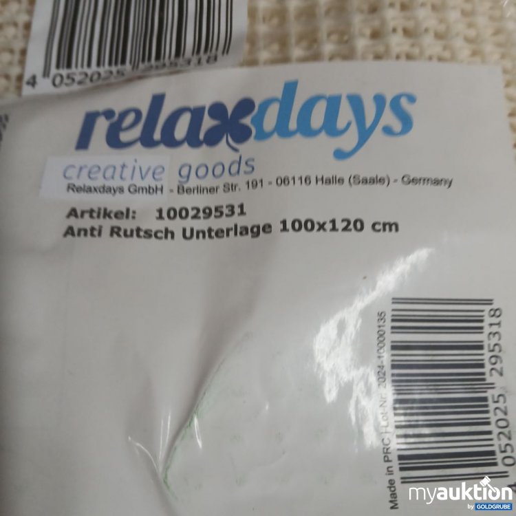 Artikel Nr. 922425: relaxdays Anti Rutsch Unterlage 100x120 cm