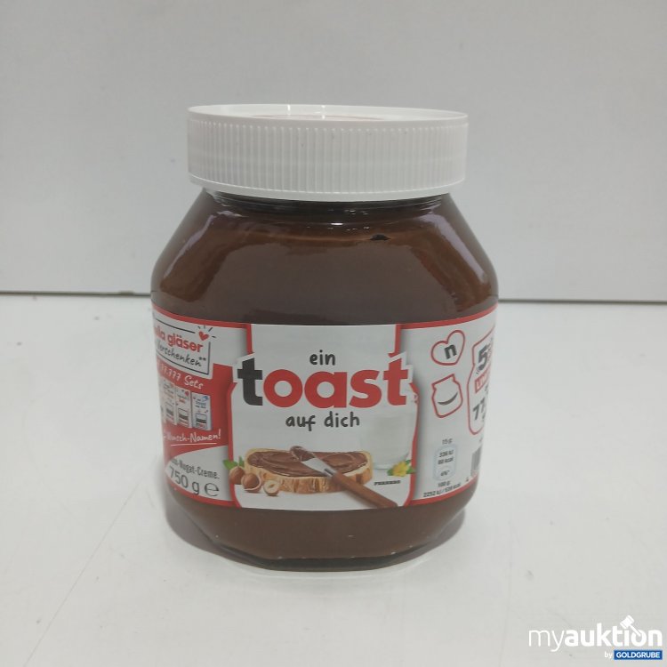 Artikel Nr. 977425 Artikel Nr. 977425: Nutella 750g mit dem Text Ein Toast auf dich