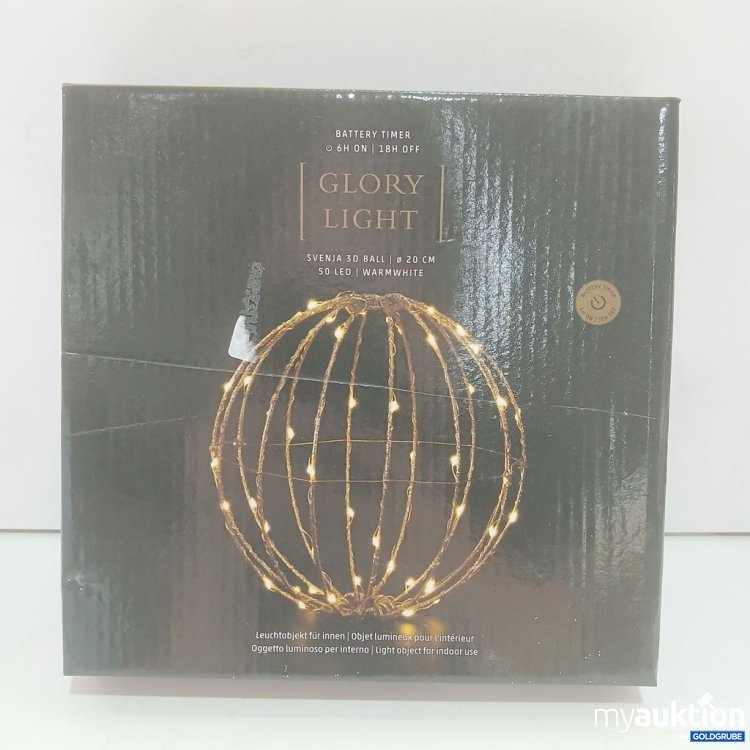 Artikel Nr. 447426 Artikel Nr. 447426: GLORY LIGHT Svenja 3D Ball 20 cm Warmweiß