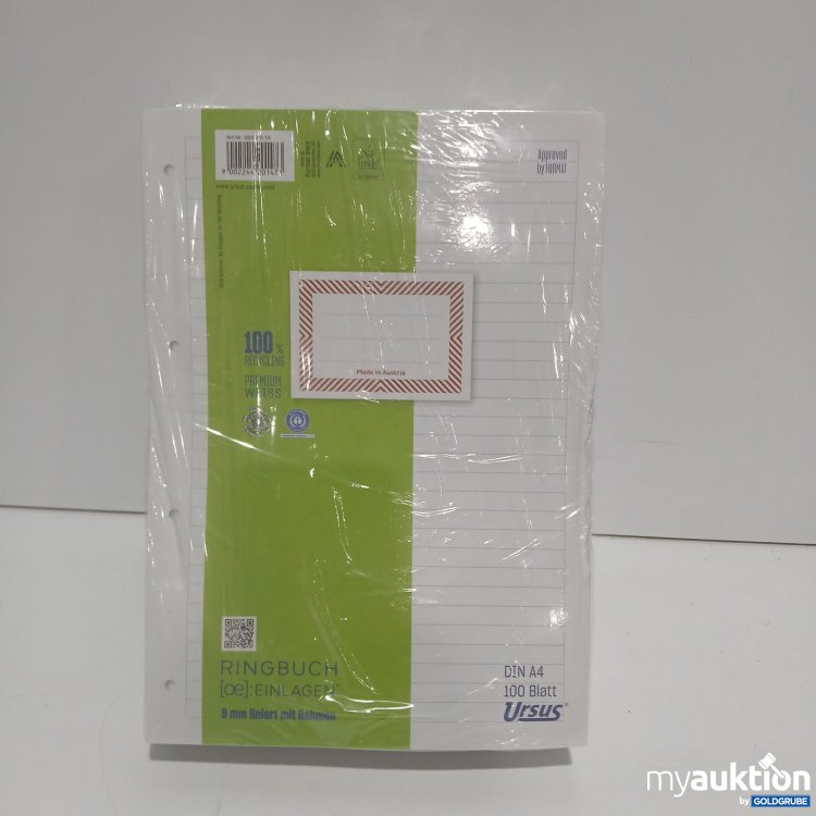 Artikel Nr. 522426: Ursus 10 Ringbucheinlagen A4 100 Blatt