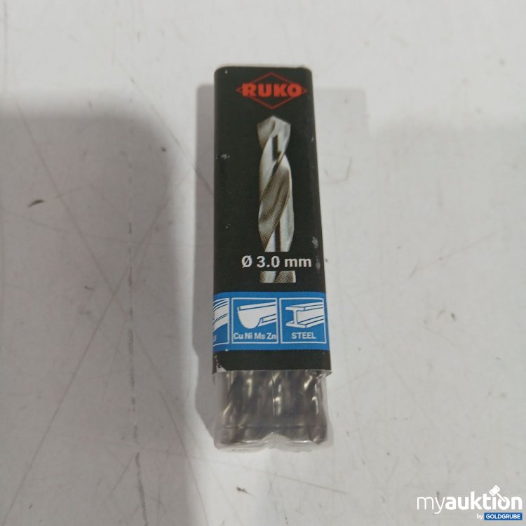 Artikel Nr. 524426: Ruko Bohrer ø3.0mm 10Stk HSS DIN338 Type N 