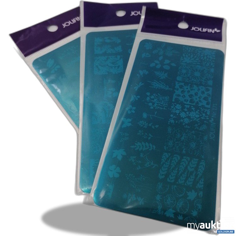 Artikel Nr. 883426 Artikel Nr. 883426: Jolifin Nagelstempel Schablonen 3Stk.