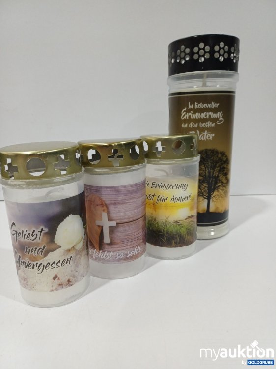 Artikel Nr. 888426 Artikel Nr. 888426: Diverse Friedhofskerzen 1x20cm, 3x12cm