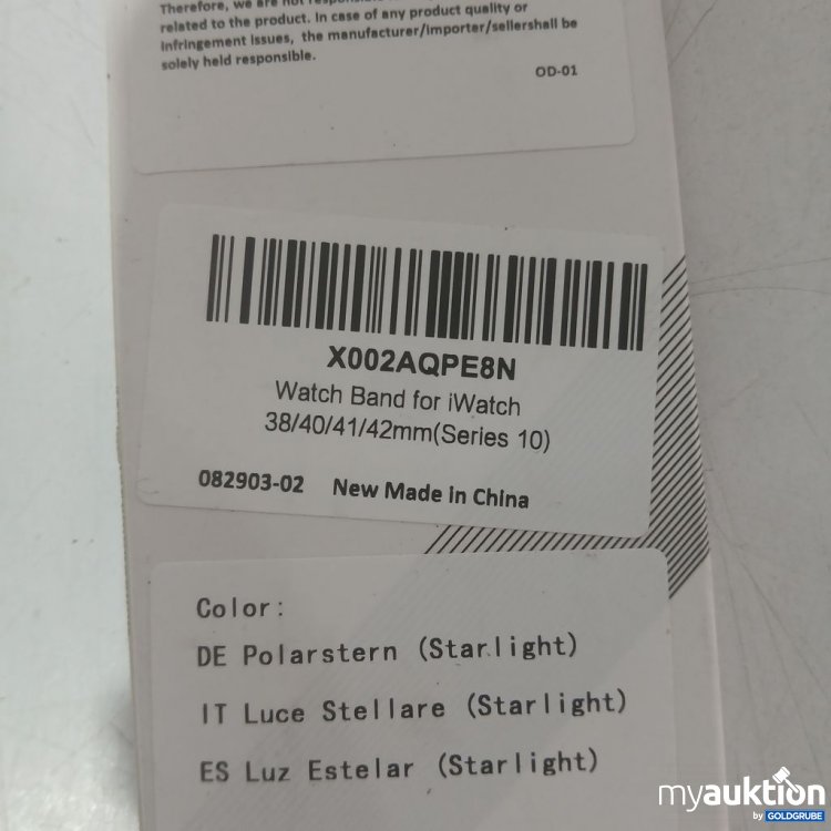Artikel Nr. 993426 Artikel Nr. 993426: X002AQPE8N Watch Band for iWatch 38/40/41/42mm (Series 10)