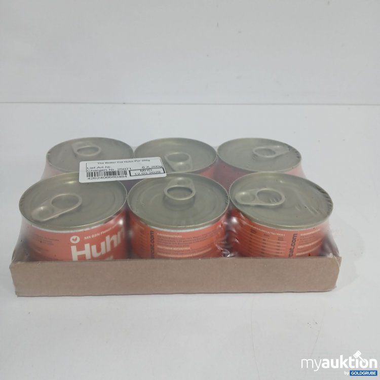 Artikel Nr. 816427 Artikel Nr. 816427: The Better Cat Huhn Pur 6x200g