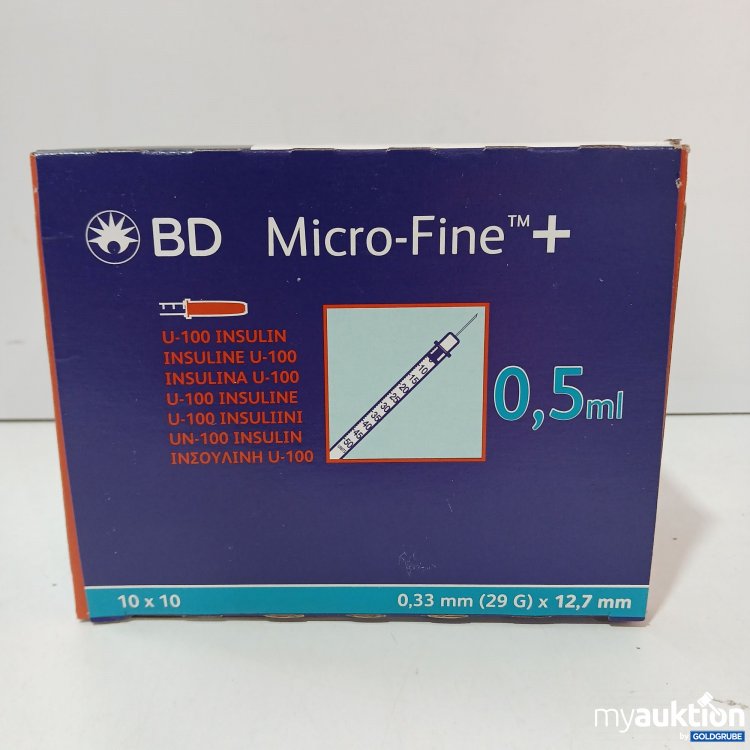 Artikel Nr. 854427 Artikel Nr. 854427: Bd Micro-Fine + 0.5ml 100stk