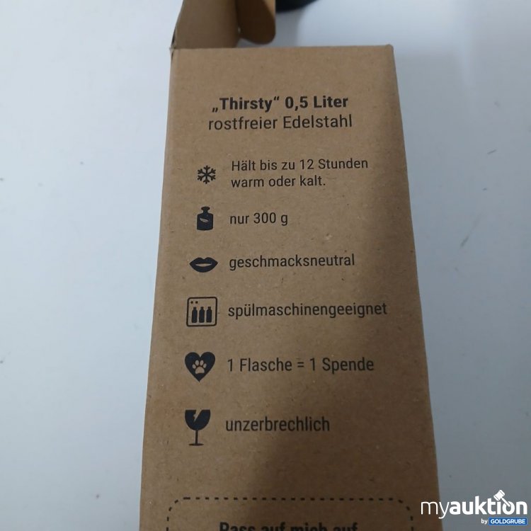 Artikel Nr. 918427: Thirsty Trinkflasche Edelstahl