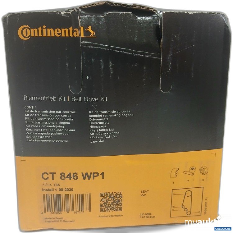 Artikel Nr. 989427 Artikel Nr. 989427: Continental Riementrieb Kit CT846WP1