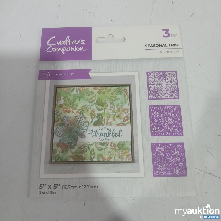 Artikel Nr. 996427: Crafter's Companion Seasonal trio stencil set 3Pcs 