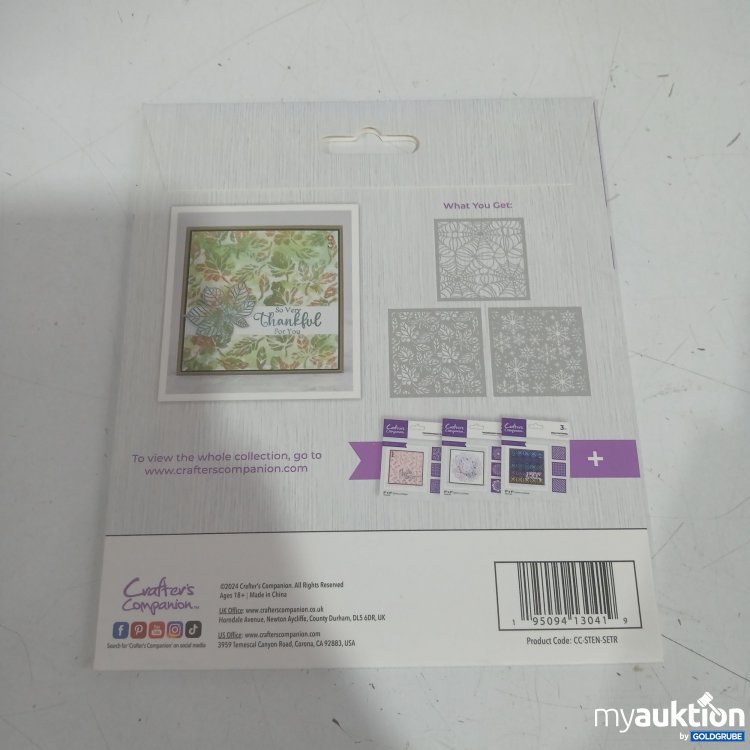 Artikel Nr. 996427: Crafter's Companion Seasonal trio stencil set 3Pcs 