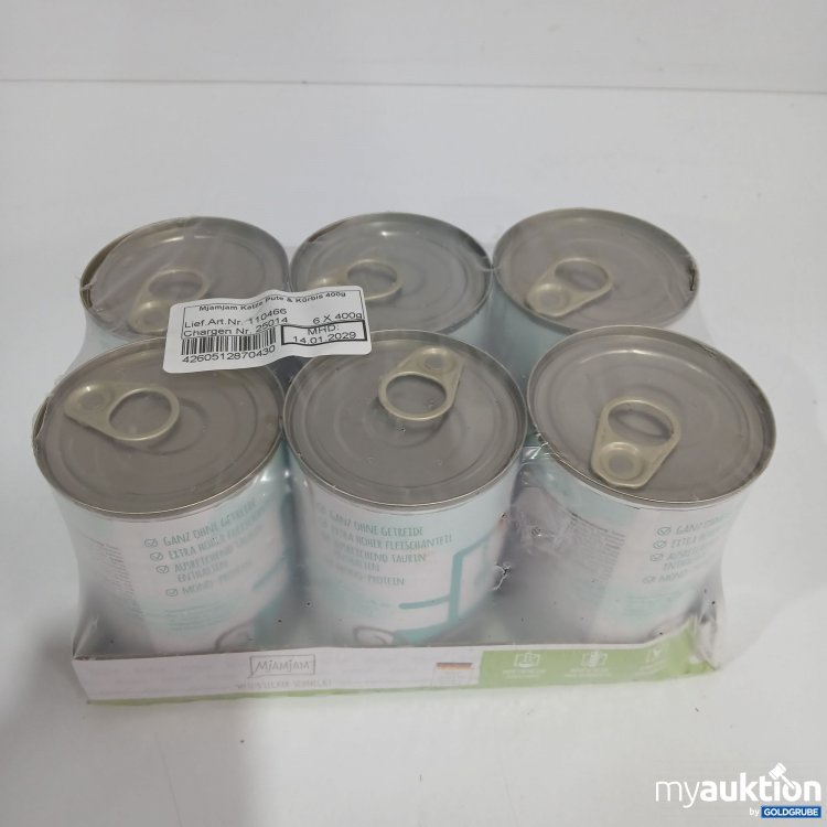 Artikel Nr. 816428 Artikel Nr. 816428: Mjamjam Katzenfutter Pute & Kürbis 6x400g