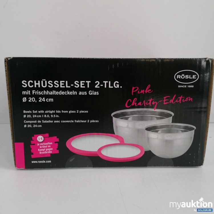 Artikel Nr. 832428 Artikel Nr. 832428: Rösle Pink Chartity Edition 2 Schüsselset Deckel
