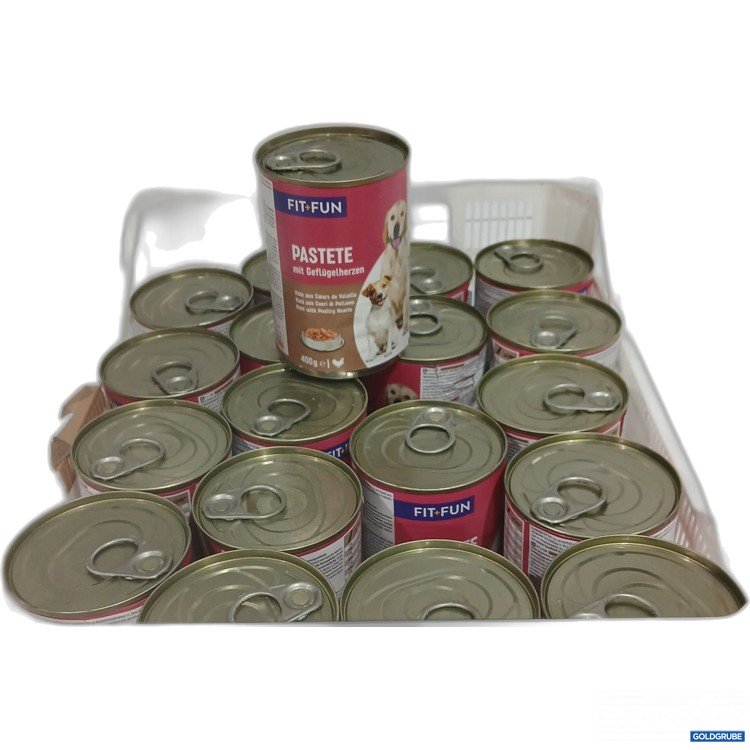 Artikel Nr. 885428: Fit+Fun Pastete mit Geflügelherzen Hundefutter 19x400g