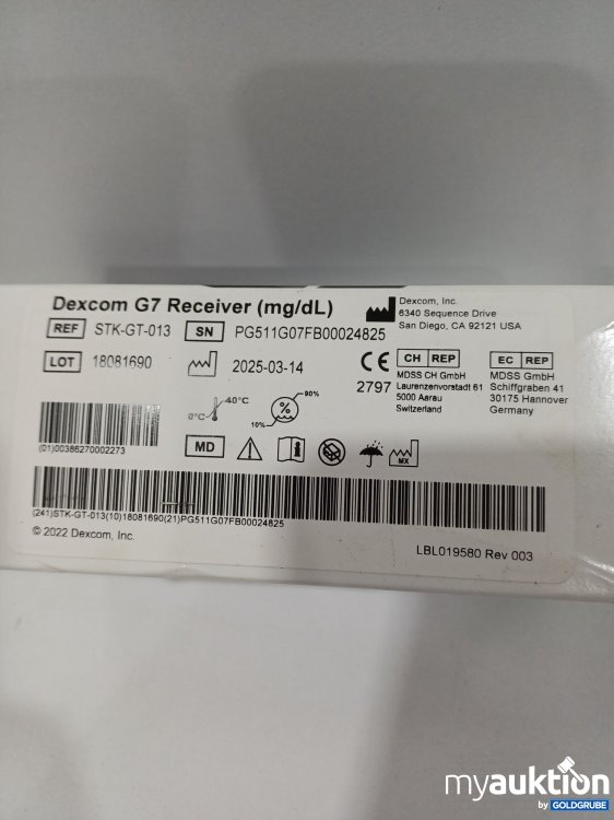 Artikel Nr. 888428: Dexcom G7 Receiver, Empfänger für ein kontinuierliches Glukosemesssystem